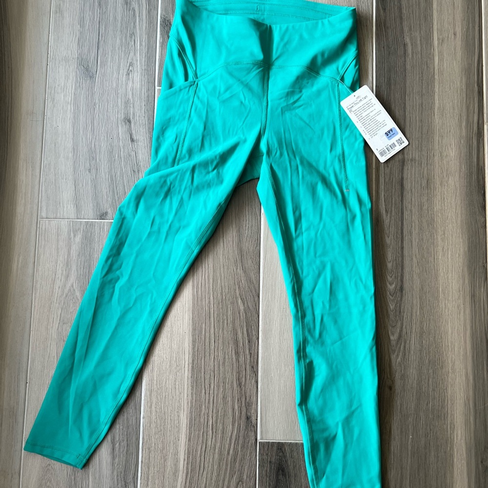 Lululemon power thru HR leggings, size 8 NWT